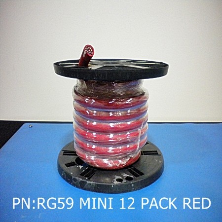 RG59 MINI 12PACK RED