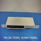 28-term, RJ48X panel